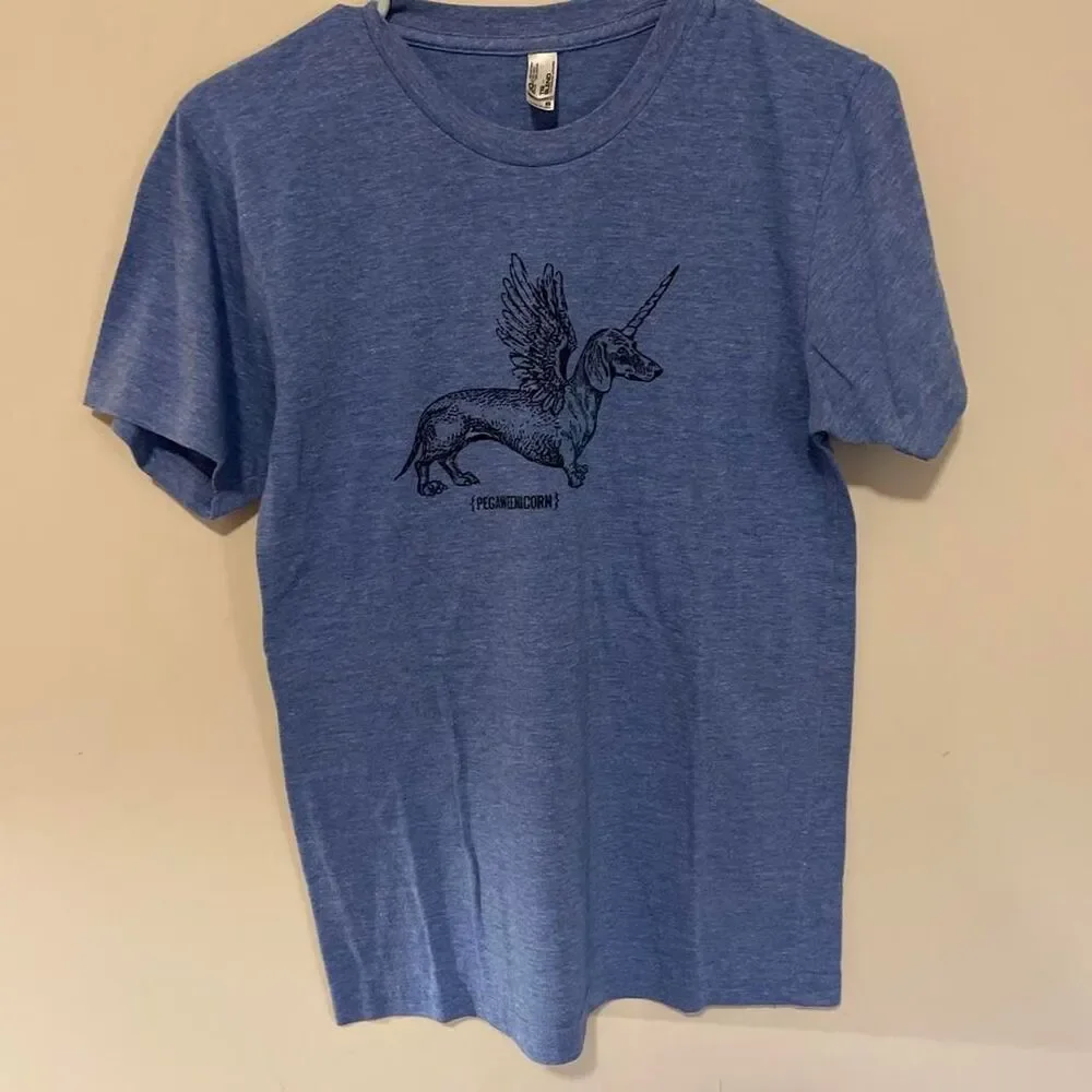 Los-angeles-apparel Men's Blue T-shirt